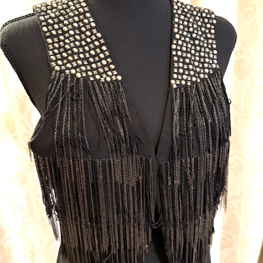 Urban Behavior Black Studded Vest
